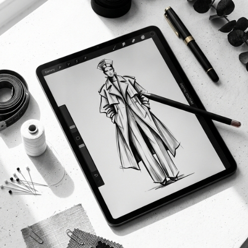 الرسم الرقمي | Digital Fashion Illustration – Procreate